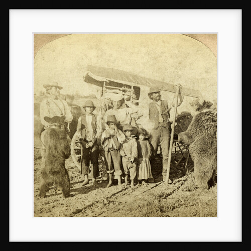 Gypsies and dancing bears on the road by Underwood & Underwood