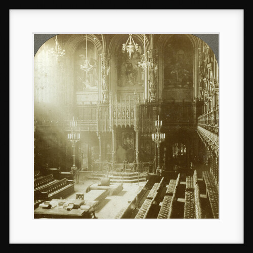 Interior of the House of Lords, Westminster, London by Excelsior Stereoscopic Tours