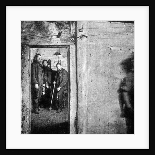 Cabin in a coal pit by Anonymous
