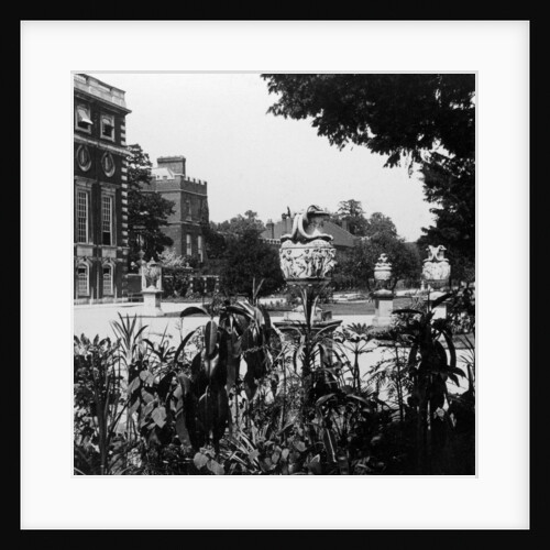 Garden and part of the east front, Hampton Court Palace, Richmond upon Thames, London by The Fine Art Photographers Co