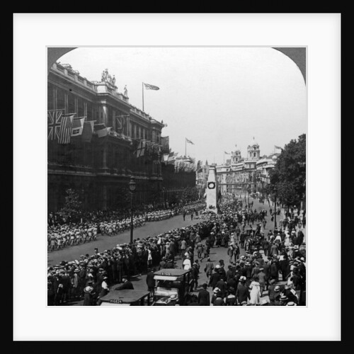 Indian troops saluting the Unknown Warrior at the Cenotaph, Whitehall, London by Realistic Travels Publishers