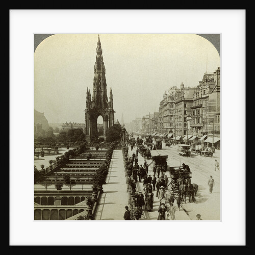 Princes Street and the Scott Monument, Edinburgh, Scotland by Underwood & Underwood