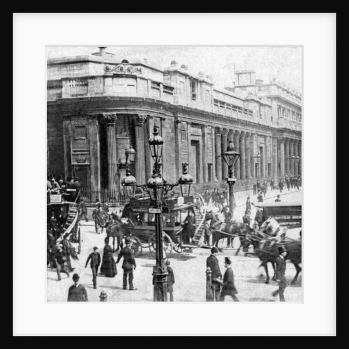 Traffic passing the Bank of England, London by Anonymous