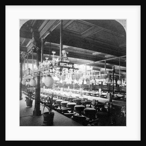 Interior of the ocean steamer 'Alaska' by Underwood & Underwood