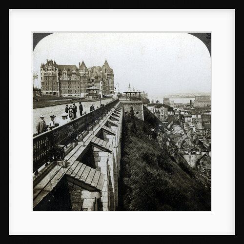 Hotel Chateau Frontenac and Dufferin Terrace, Quebec, Canada by Underwood & Underwood
