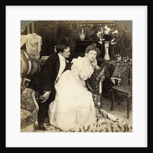 When a Man Comes Too Near He Goes Too Far by Underwood & Underwood