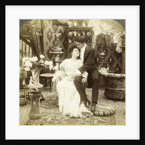 'George Greatly Admires Ethel's Beautiful Complexion' by Underwood & Underwood