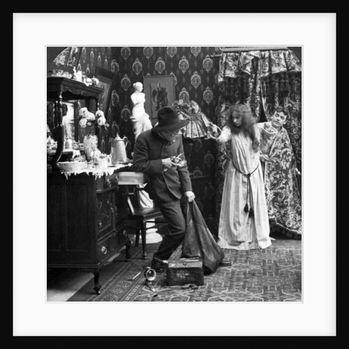 Keep Him Covered Mary, I'll Call the Police by American Stereoscopic Company