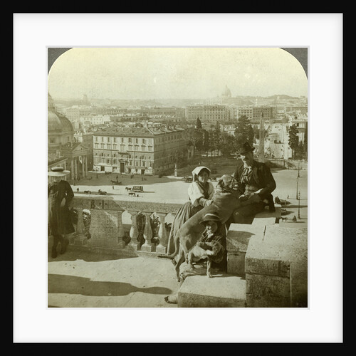 View from Monte Pinoio, Rome, Italy by Underwood & Underwood