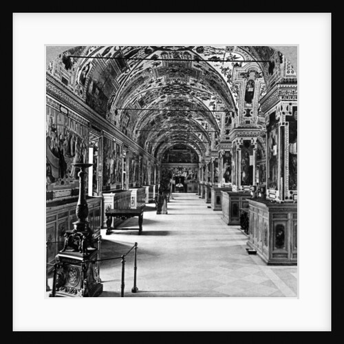 Interior of the Vatican Library, Rome, Italy by Underwood & Underwood