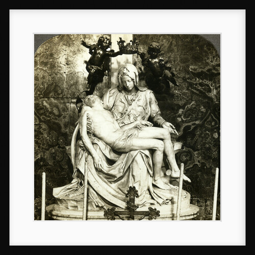 Pieta by Michelangelo, St Peter's Basilica, Rome, Italy by Underwood & Underwood