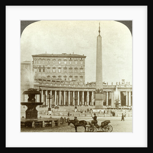 The Vatican Palace from St Peter's Square, Rome, Italy by Underwood & Underwood