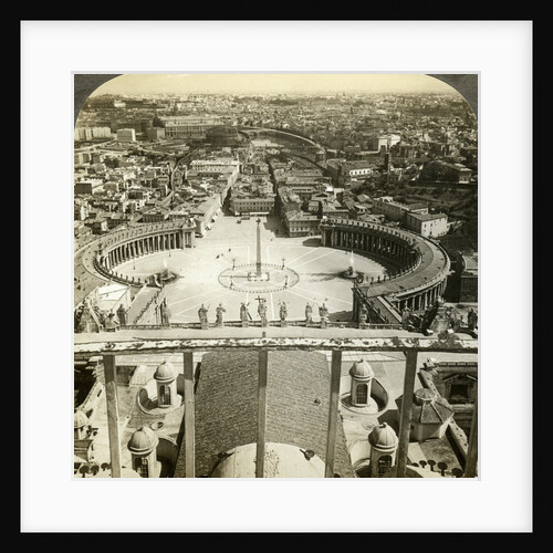 St Peter's Square from the dome of St Peter's Basilica, Rome, Italy by Anonymous