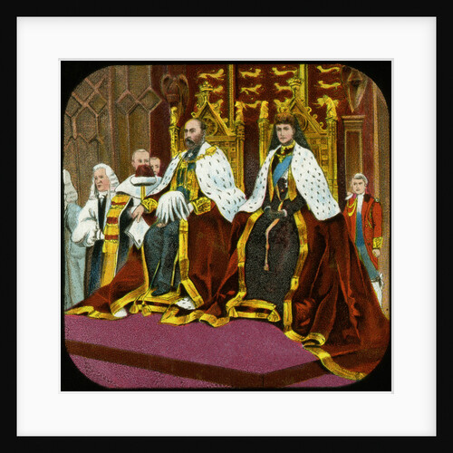 King Edward VII and Queen Alexandra, State Opening of Parliament, Westminster by Anonymous