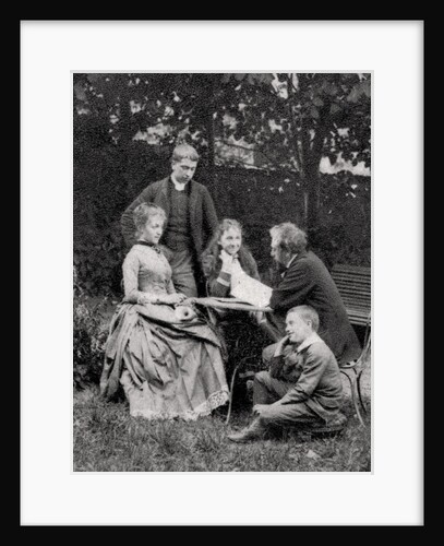 Gustave Eiffel, French engineer, with his family by Anonymous