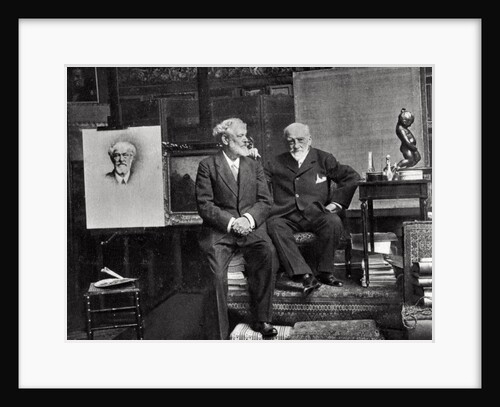 Jean Richepin, French poet, dramatist and novelist, and Leon Bonnat, French artist by Anonymous