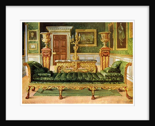 Mahogany and gilt Georgian suite, Longford Castle, Wiltshire by Edwin Foley