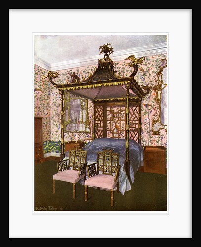 The Chippendale Chinese Bedroom, Badminton House, Gloucestershire by Edwin Foley