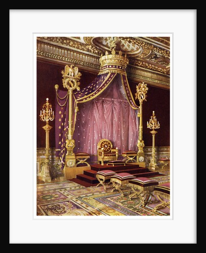 Throne room in the Palace of Fontainebleau, France by Edwin Foley