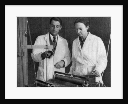 Frederic Joliot and Irene Joliot-Curie, French scientists by Anonymous