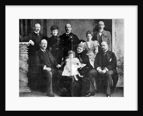 Colonel Robert Baden-Powell and his mother, sister and four brothers by Anonymous