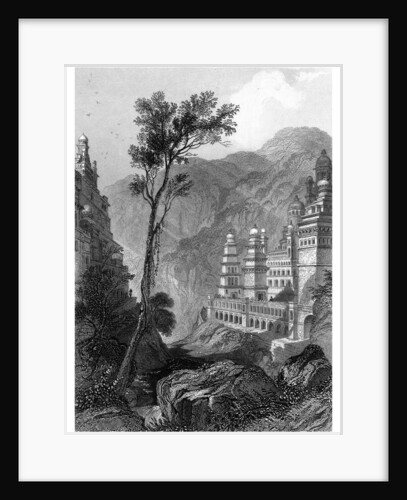 Jain Temples, Muktagerri, Specimens of Hindu Architecture by Finden