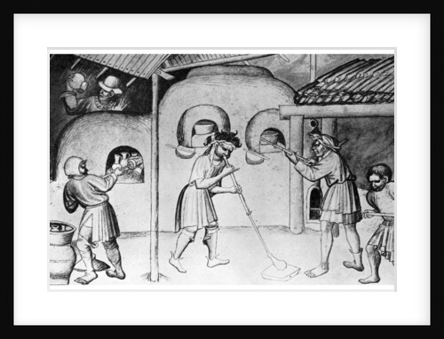 Medieval glassworks by Anonymous