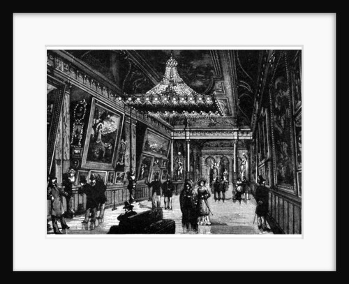 Edison's incandescent lamps light up a New York art gallery by Anonymous