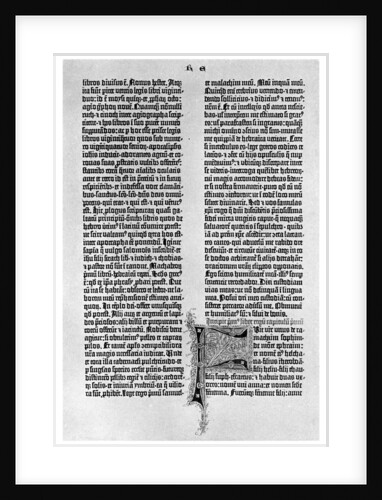 Page from a Gutenberg Bible by Anonymous