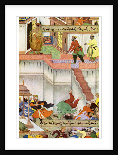 The killing of Adham Khan by Akbar by Anonymous