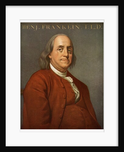 Benjamin Franklin, American scientist and politician by Anonymous