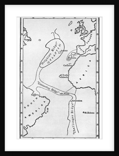 Atlantis: a map showing the location of the mythical continent by Anonymous