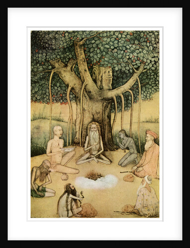 Asceticism: a group of Mughal ascetics by Anonymous