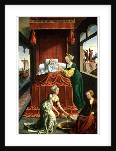 The birth of the Virgin by Anonymous