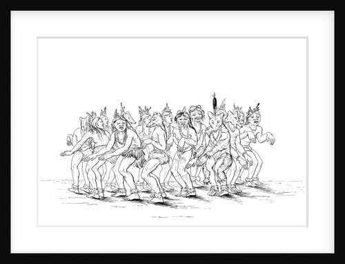 The Sioux tribe performing a bear dance by Myers and Co