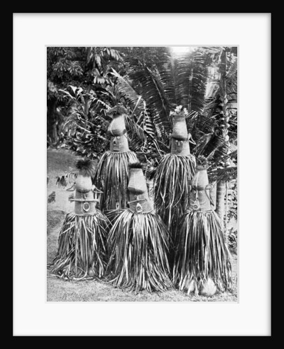 Masks possessing magical qualities, Bismarck Archipelago, Papua New Guinea by Strecker and Schroder