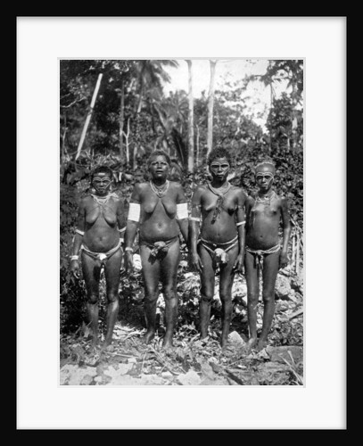 Women in festival attire, Melanesia by George Brown