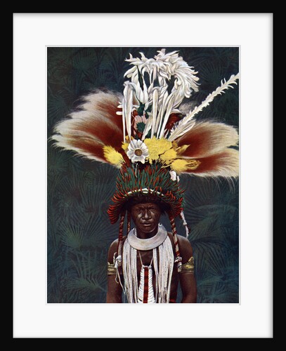 A Roro chief dressed for a ceremonial dance, Papua New Guinea by Charles Gabriel Seligman