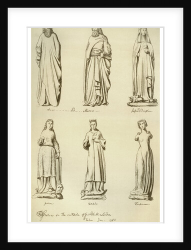 Statues formerly on the outside of Guildhall, City of London by Anonymous