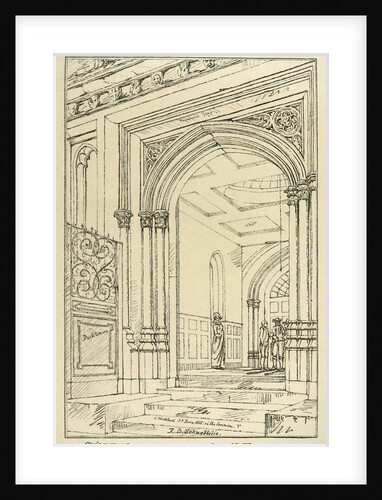Entrance to the different courts of law, Guildhall, London, June 1815 by Anonymous