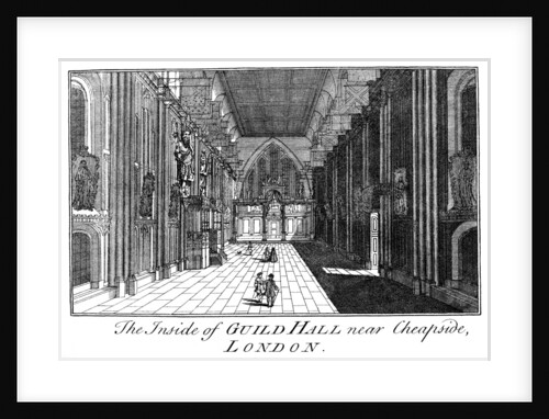 The Inside of Guild Hall near Cheapside, London by William Griggs