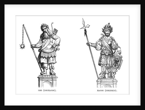Statues of Gog (Gogmagog) and Magog (Corineus) by Anonymous