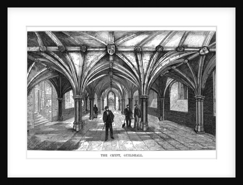 'The Crypt, Guildhall', City of London by Anonymous
