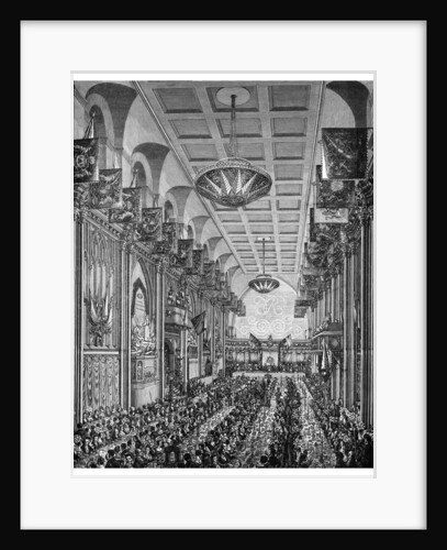 Banquet in the Great Hall for Queen Victoria, Guildhall, City of London, November 1837 by Anonymous