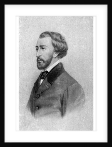 Alfred de Musset, French Romantic playwright, poet and painter, c1845-1890) by Anonymous