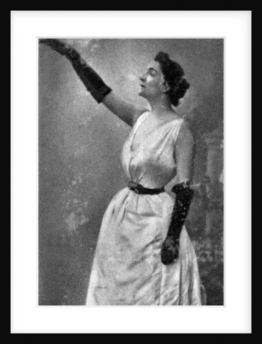 Yvette Guilbert, French cabaret singer and actress by Anonymous