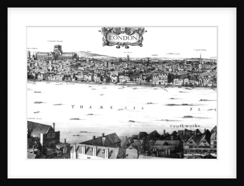 View of London and the Thames from South Bank by William Griggs