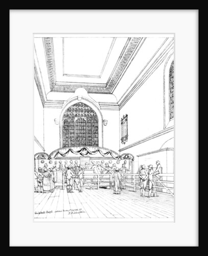Interior of Guildhall Chapel, City of London by William Griggs