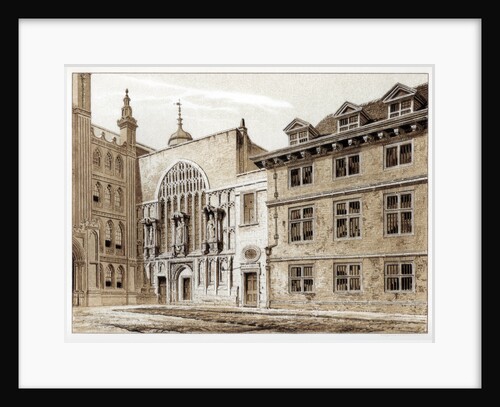 West front of Guildhall Chapel, City of London by William Griggs