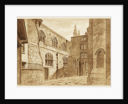 North side of Guildhall Chapel, City of London by Anonymous